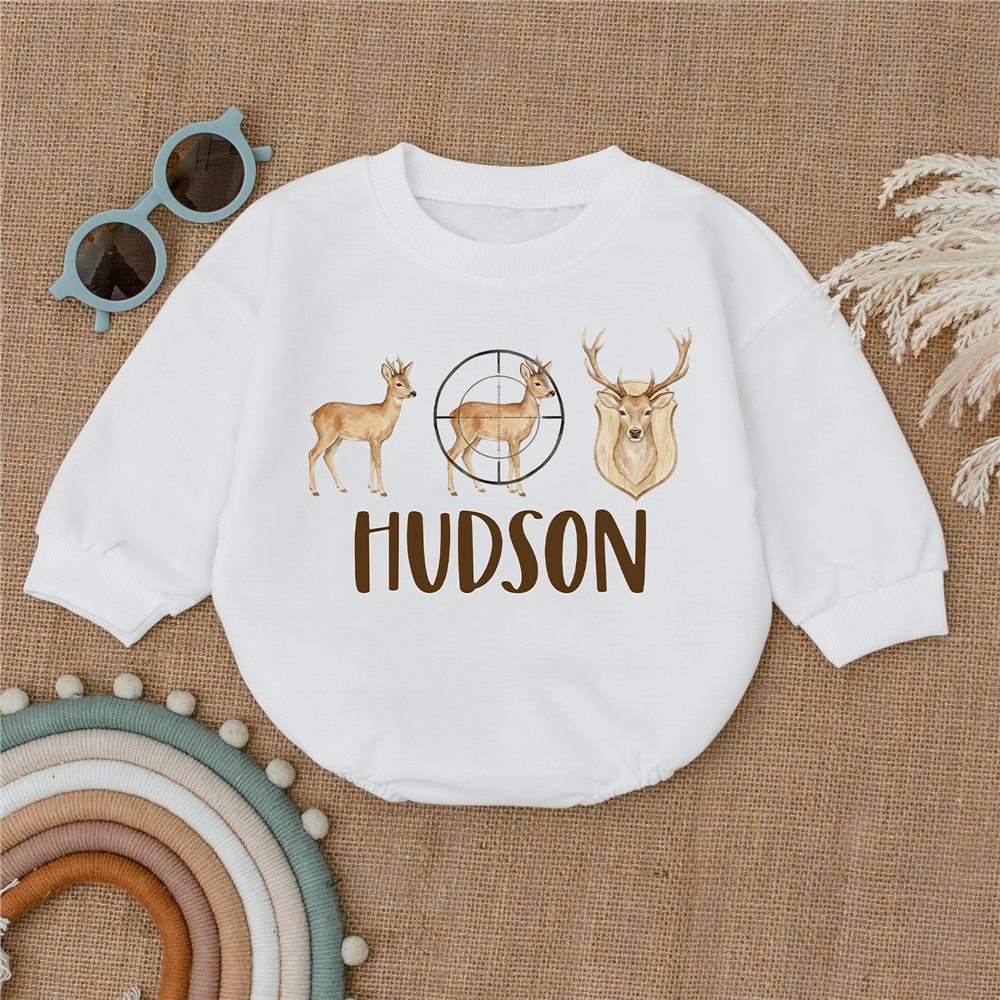 Personalized first birthday outfit arranged for a celebration